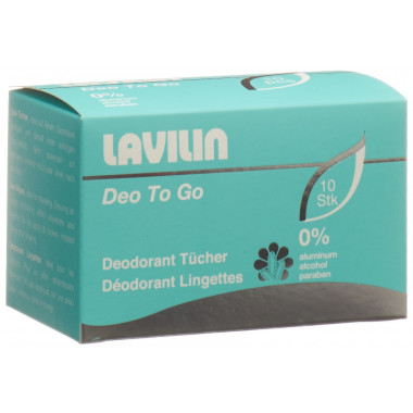 Lavilin lingettes déodorantes boîte 10 pièces