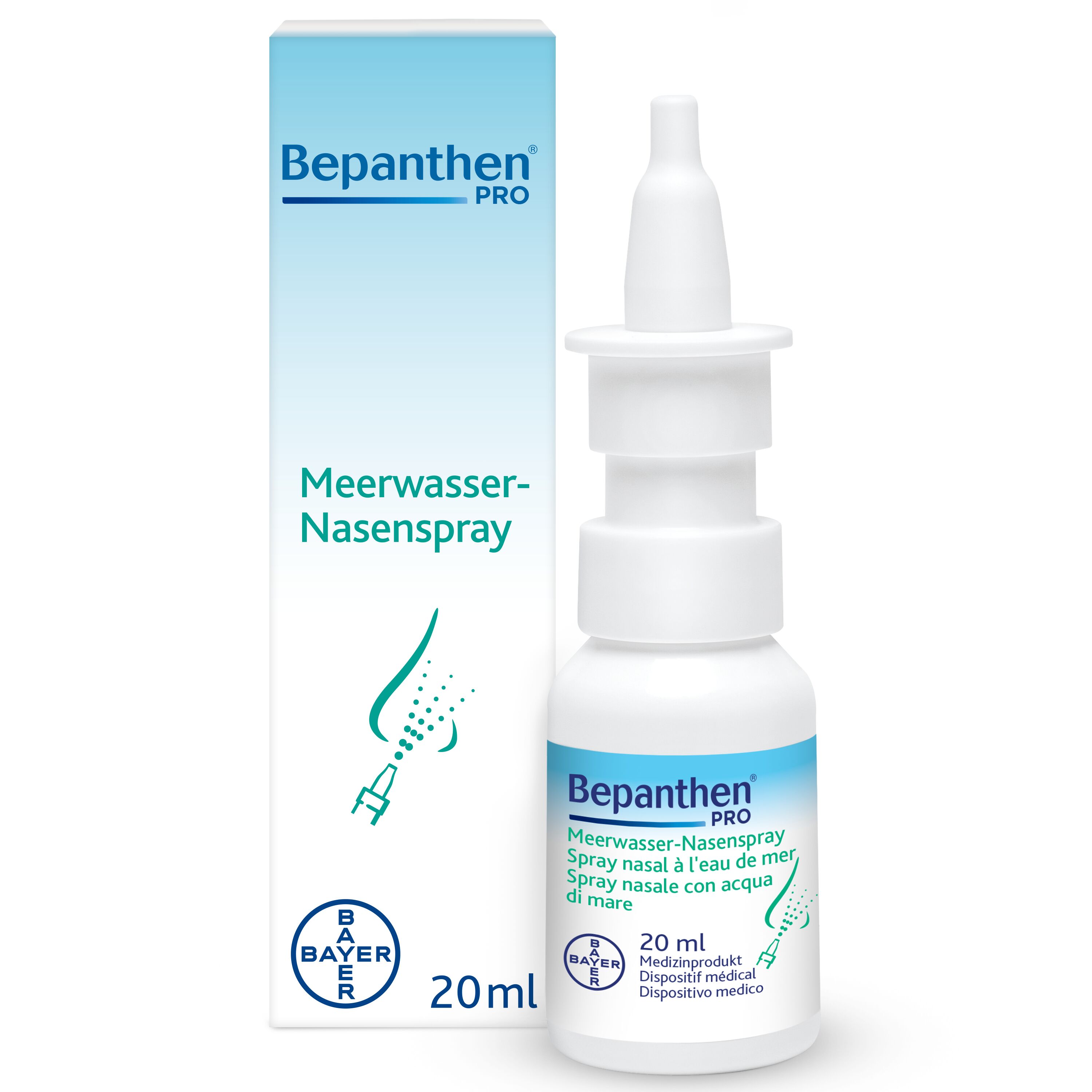 Bepanthen PRO Spray nasal à l'eau de mer 20ml Bepanthen PRO Spray nasal à l'eau de mer 20ml