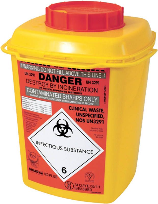 SHARPAK Récipient d'élimination des déchets 12l