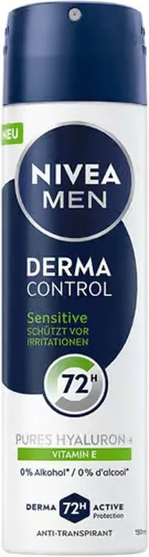 Nivea MEN Déodorant Derma Dry Contr Max Spray (n) 150 ml