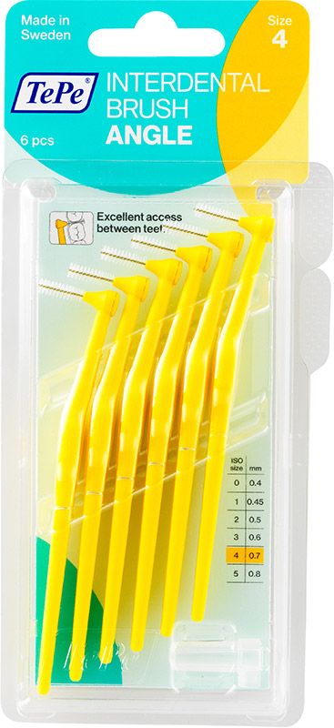 Brosse interdentaire TePe Angle 0.7mm jaune 6 pièces
