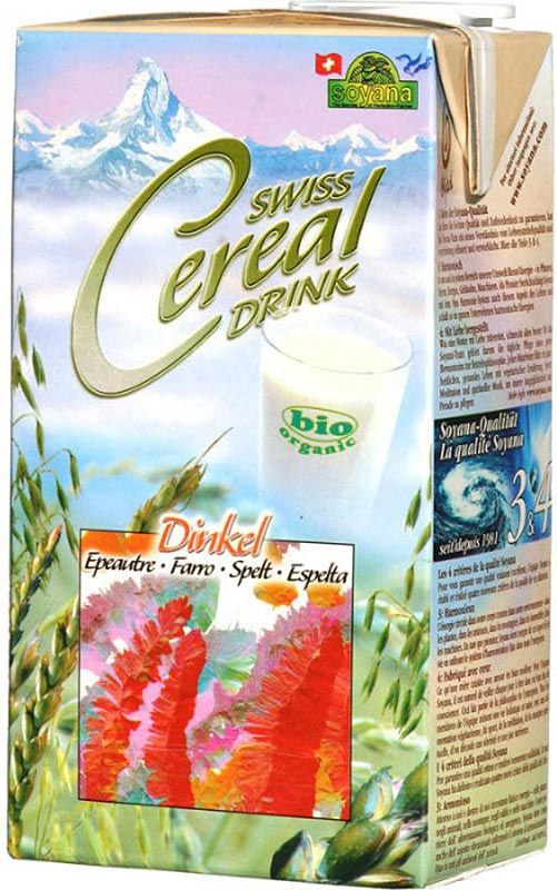 Soyana Swiss Cereal Drink à l'épeautre bio 1lt Soyana Swiss Cereal Drink à l'épeautre bio 1lt
