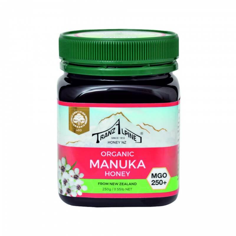 Miel de manuka TranzAlpine MGO 250+ pot bio 250g Miel de manuka TranzAlpine MGO 250+ pot bio 250g