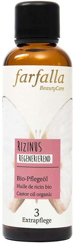 farfalla Huile de soin bio régénératrice au ricin 75ml farfalla Huile de soin bio régénératrice au ricin 75ml