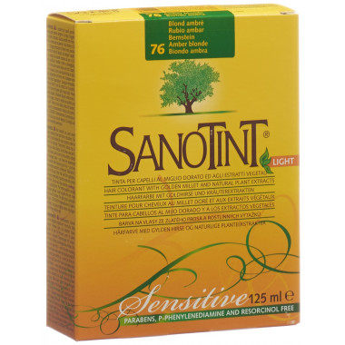Sanotint Sensitive Light couleur de cheveux 76 ambre