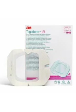 3M TEGADERM I.V. Film Dressing 12x12cm (n) 25 pièces
