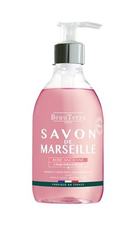 BeauTerra Savon liquide de Marseille Rose ancienne 1000ml BeauTerra Savon liquide de Marseille Rose ancienne 1000ml