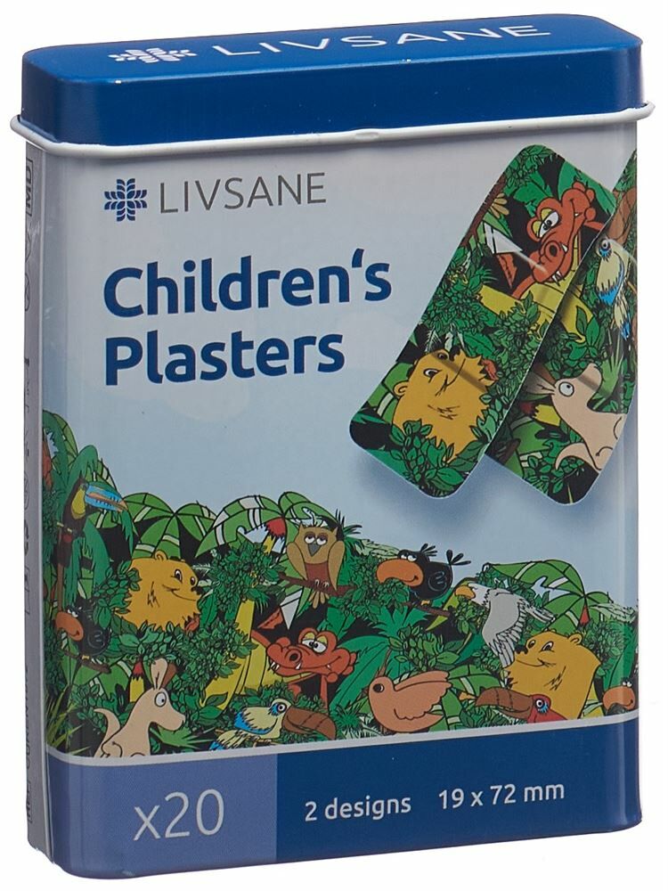 Livsane Pansements Enfants Jungle Animals 20 pièces Livsane Pansements Enfants Jungle Animals 20 pièces