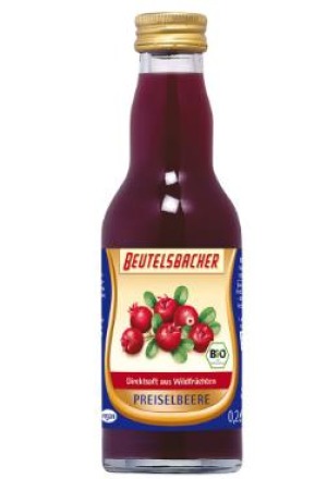 BEUTELSBACHER Jus d'airelles en verre 200ml