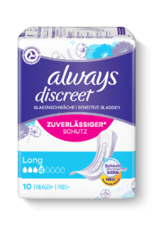 ALWAYS Discreet Incontinence Long (n) 10 pces