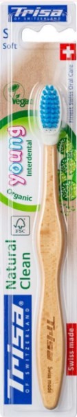Brosse à dents en bois Trisa Natural Clean Young Disp 18pcs