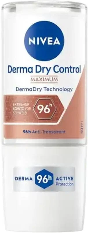 Déodorant Nivea Derma Dry Cont Max Roll-on Fem (n) 50 ml