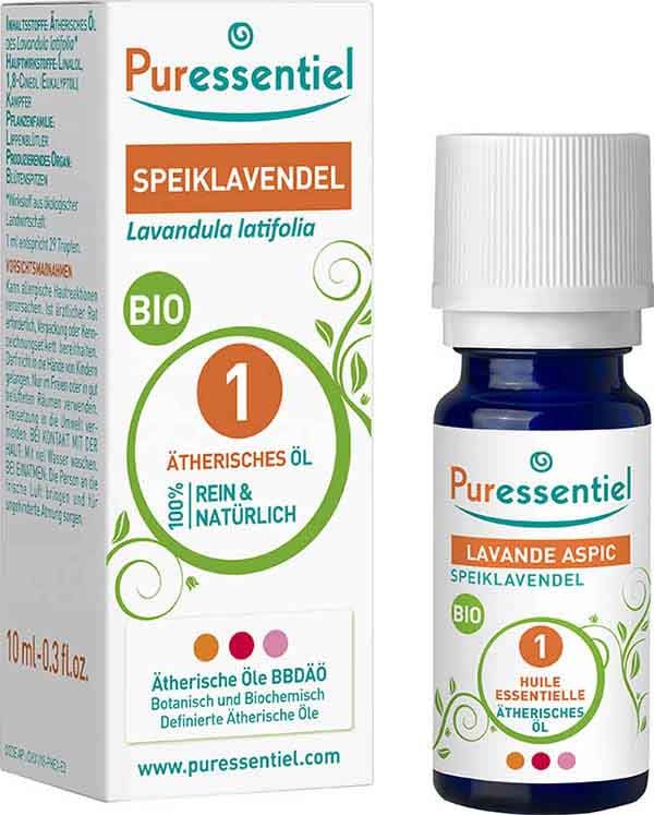 Puressentiel Huile essentielle de lavande aspic bio 10ml Puressentiel Huile essentielle de lavande aspic bio 10ml