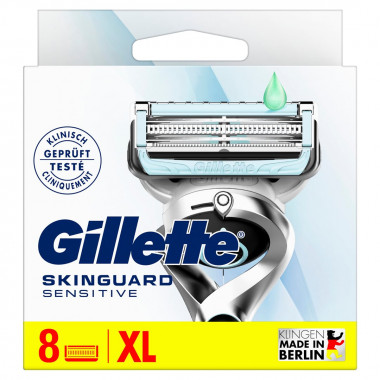 Lames système Gillette SkinGuard Sensitive 8 pièces
