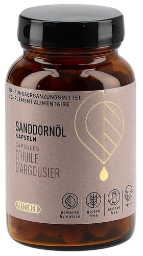 PHYTOMED Huile d'argousier bio, gélules végétaliennes de 500 mg, 120 gélules