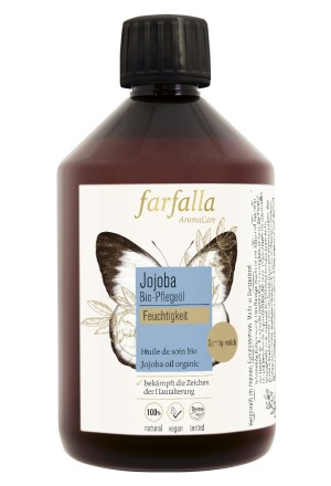FARFALLA Huile de soin bio Jojoba 500ml FARFALLA Huile de soin bio Jojoba 500ml