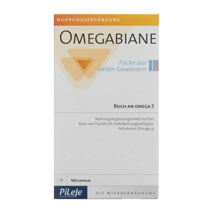 Omegabiane Poissons d'eaux froides gélules 100 pièces