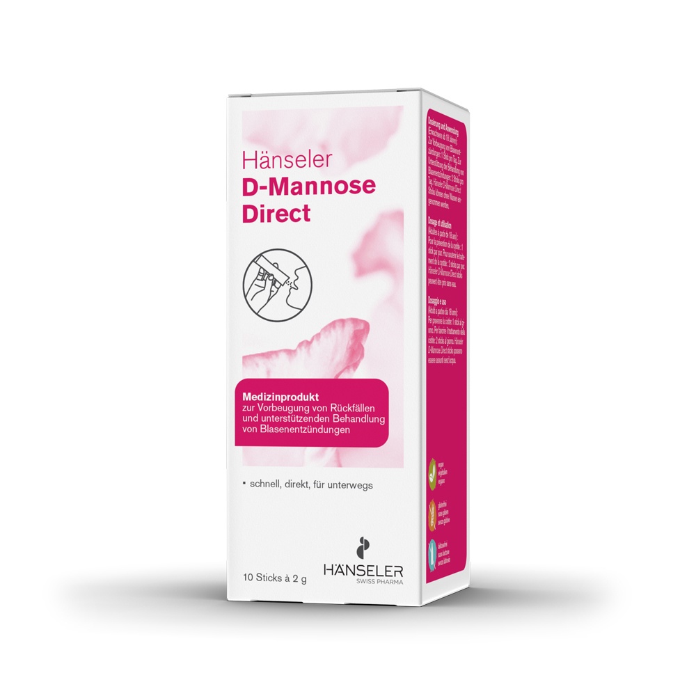 Hänseler D-Mannose Direct Stick 10 x 2g Hänseler D-Mannose Direct Stick 10 x 2g