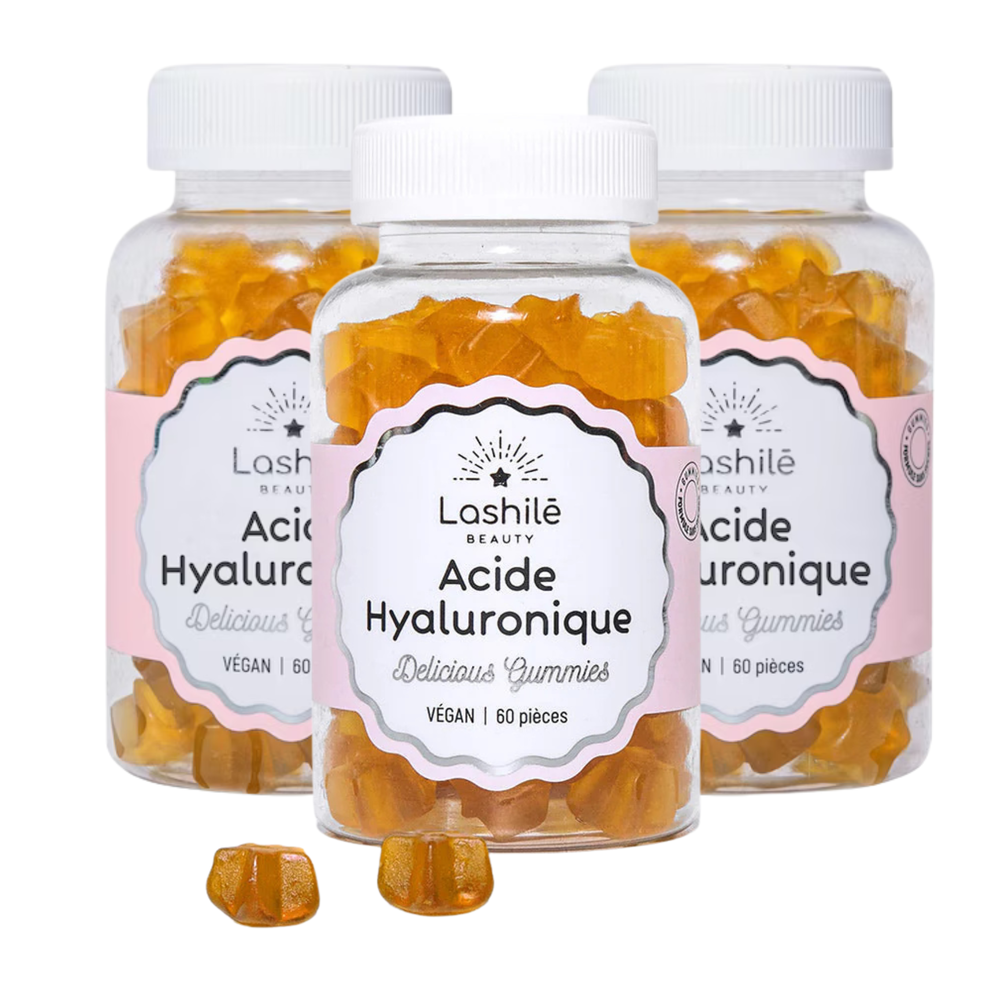 3x Lashilé Acide Hyaluronique Gommes 150g 3x Lashilé Acide Hyaluronique Gommes 150g