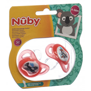 Nuby Sucette Prisma orthodontique 6-36 mois 2 pièces