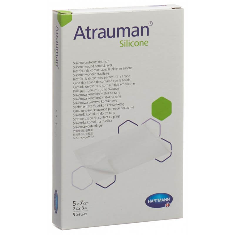 Atrauman Silicone 5x7cm stérile 5 pièces