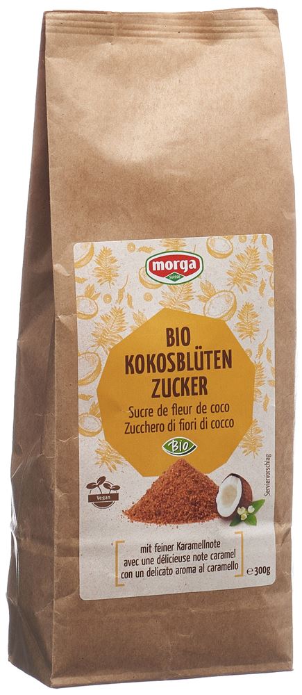 Sucre de coco bio MORGA 300g Sucre de coco bio MORGA 300g