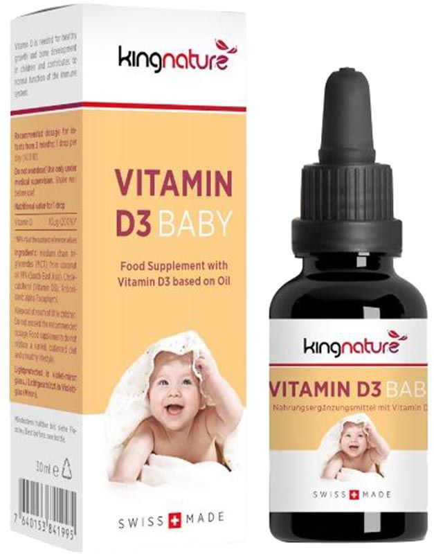 Kingnature VITAMINE D3 BABY 400 IE Drops Fl 30ml Kingnature VITAMINE D3 BABY 400 IE Drops Fl 30ml