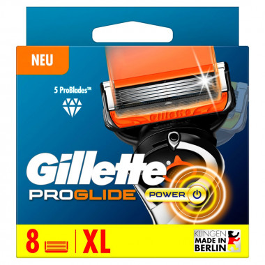 Lames du système Gillette ProGlide Power 8 pièces