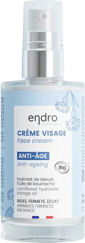 ENDRO Cr?me pour le visage anti-âge naturelle 50 ml