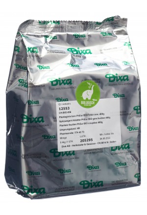 DIXA feuilles de plantain lancéolé PhEur BIO snacké 400g DIXA feuilles de plantain lancéolé PhEur BIO snacké 400g