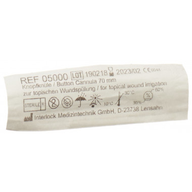 Aiguilles Interlock à bouton plastique 0.8x70mm stérile