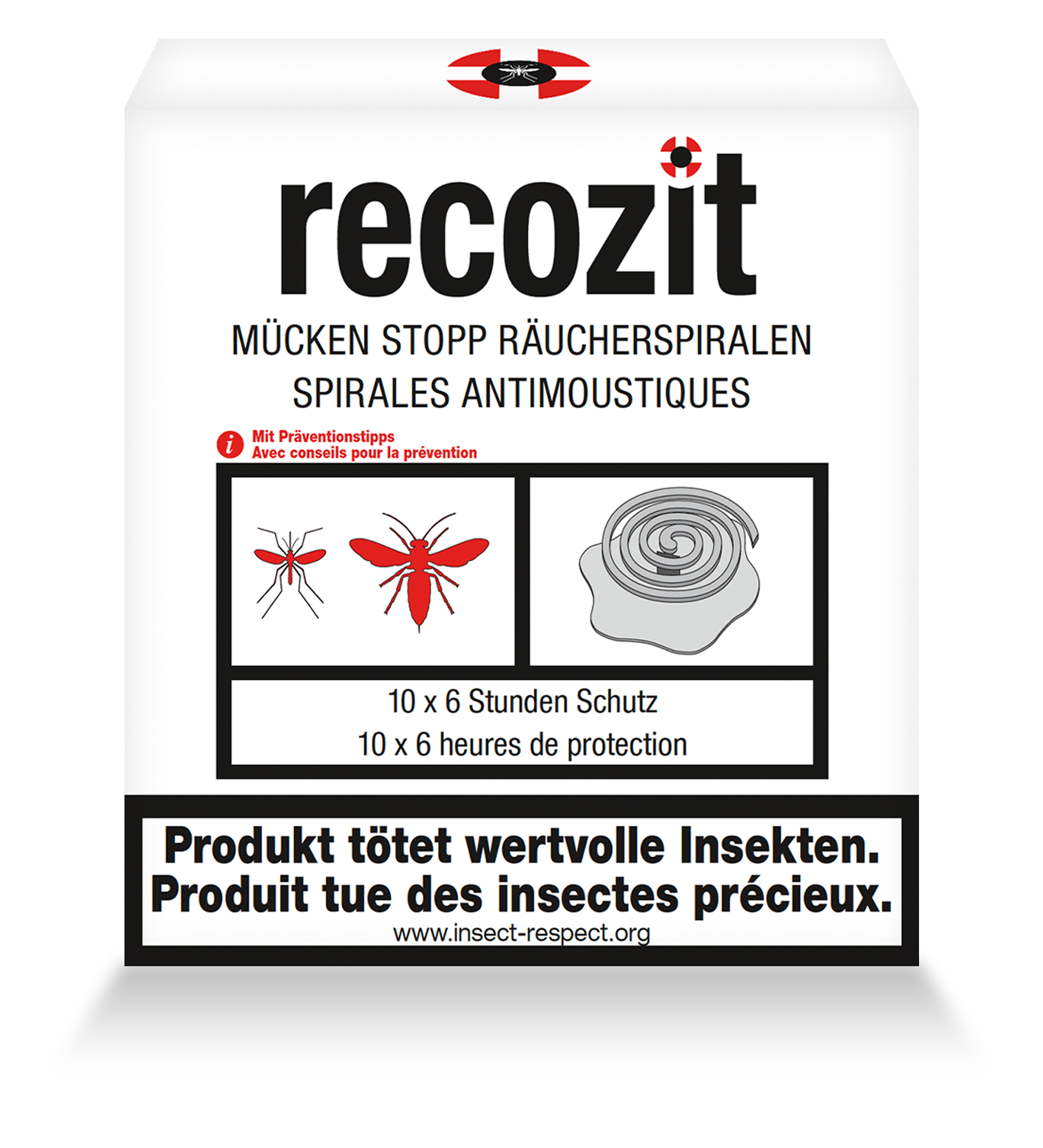 RECOZIT Stop Moustiques Spirale d'encens 5 x 2 pièces RECOZIT Stop Moustiques Spirale d'encens 5 x 2 pièces