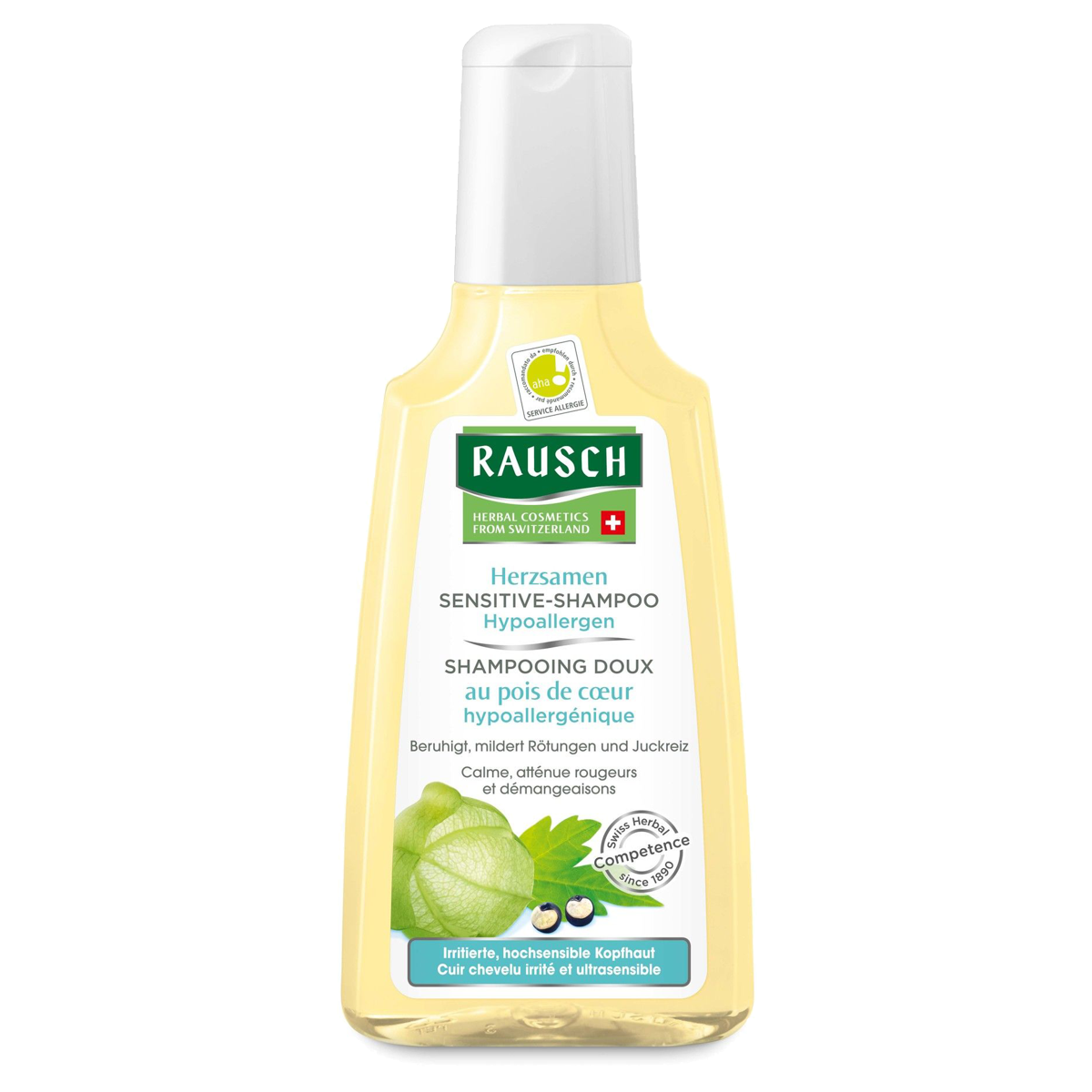 RAUSCH Shampooing Sensitive aux graines de cœur Fl 200ml RAUSCH Shampooing Sensitive aux graines de cœur Fl 200ml