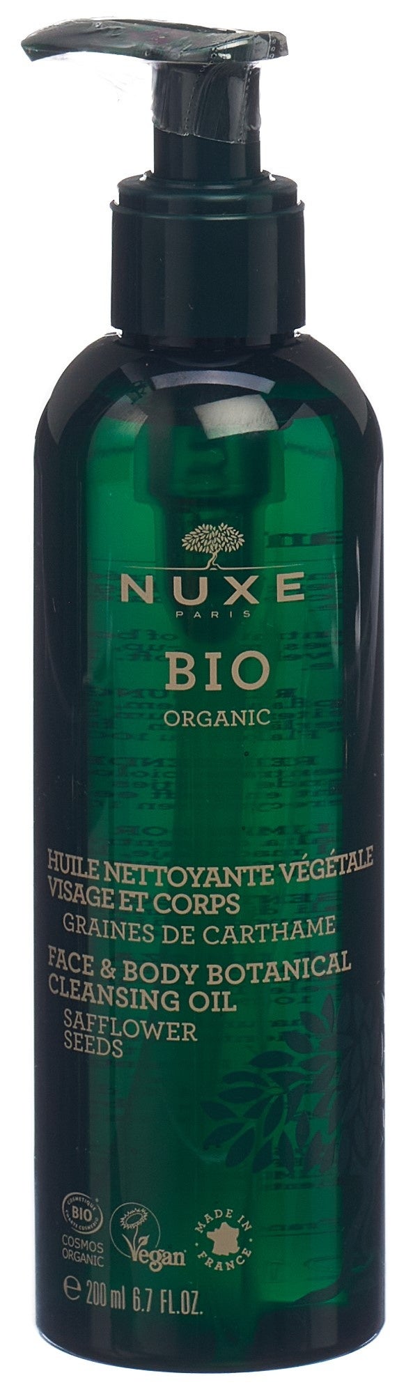 Nuxe Bio Huile Nettoyante Végétale 200ml