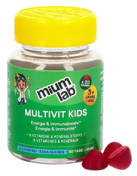 MiumLab Kids Gommes Multivit 30 pièces