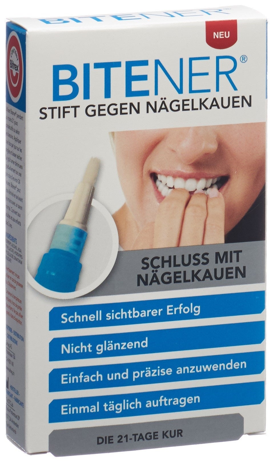 BITENER stylo contre les ongles rongés Cure de 21 jours avec Bitrex 3 ml BITENER stylo contre les ongles rongés Cure de 21 jours avec Bitrex 3 ml