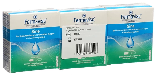 Fermavisc sine Gtt Opht 60 Monodos 0.4ml
