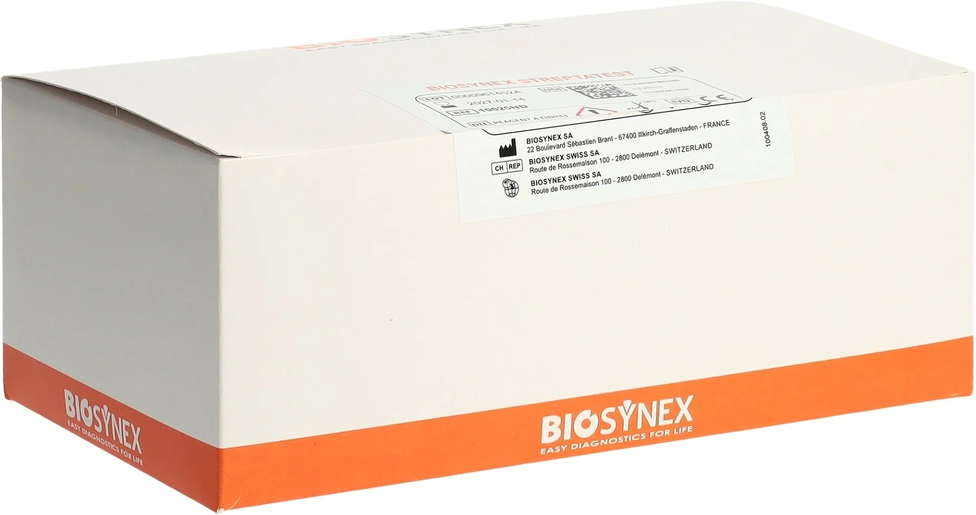 BIOSYNEX Streptatest Boîte de 25 pièces