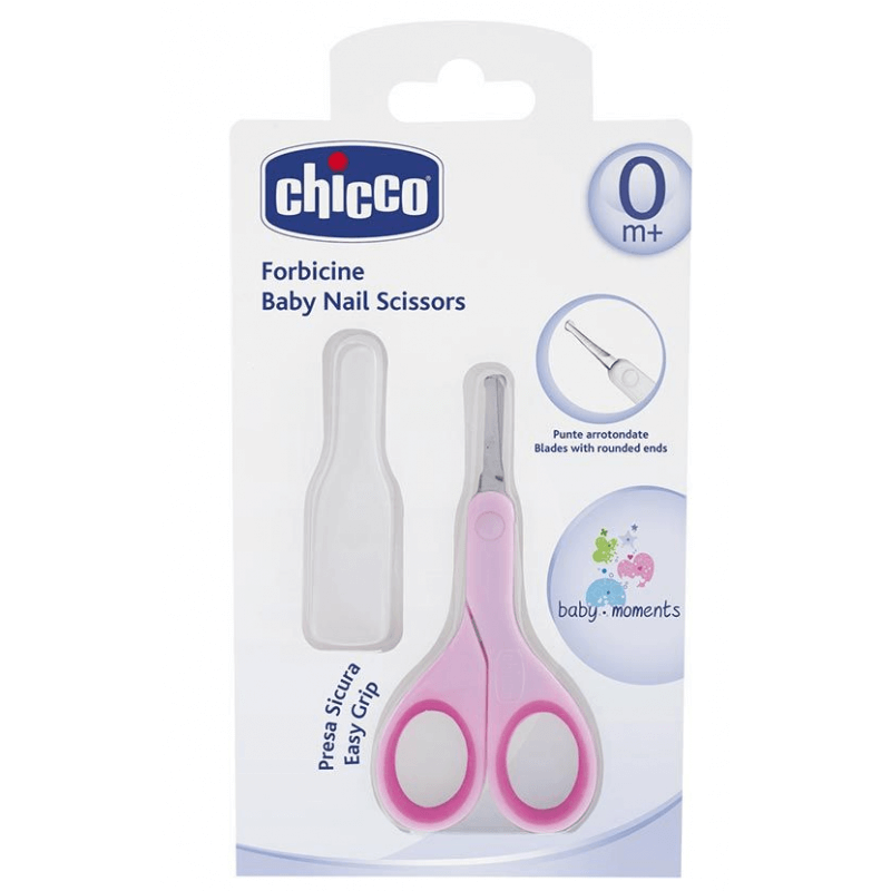 Chicco Ciseaux pour bébé avec capuchon de protection rose
