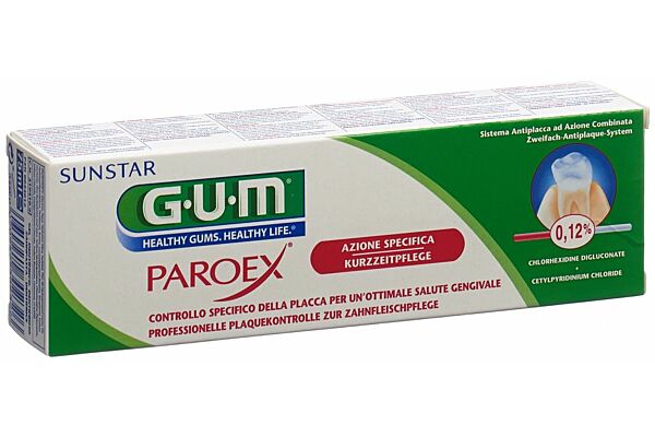 Dentifrice GUM Paroex 0.12 % chlorhexidine 75ml Dentifrice GUM Paroex 0.12 % chlorhexidine 75ml