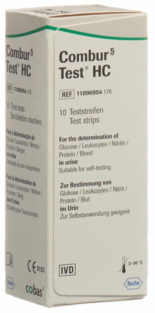 Bandelettes Combur 5 Test HC 10 pièces