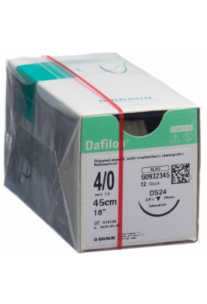 DAFILON 45cm bleu DS 24 4-0 12 pièces