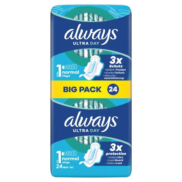 ALWAYS Bande Ultra Norm ailes BigP (nouveau) 26 pcs