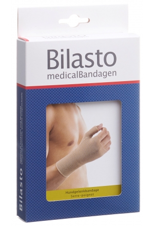 BILASTO Bandage pour poignet L avec attache pour le pouce beige BILASTO Bandage pour poignet L avec attache pour le pouce beige