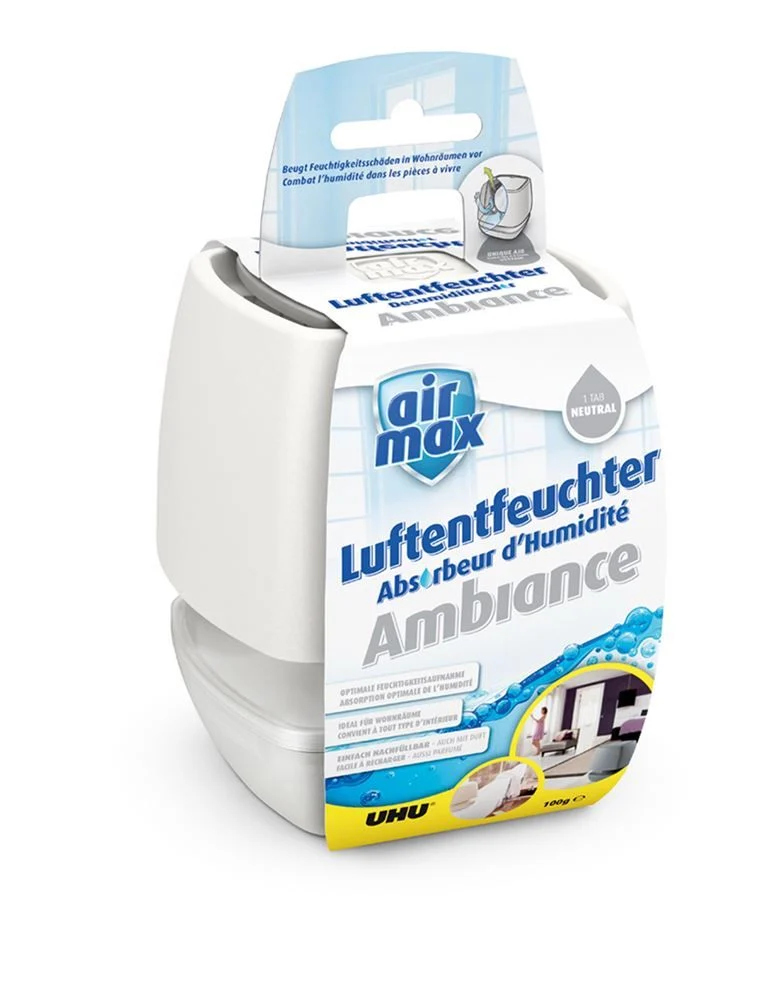 UHU AIRMAX déshumidificateur d'air Ambiance blanc 100g