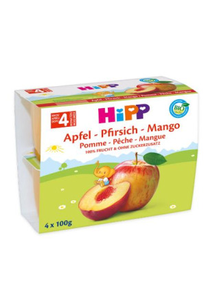 Hipp Pêche à la pomme 4 x 100g