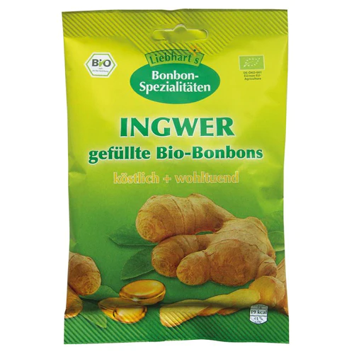 Liebharts Bonbons au gingembre bio Btl 100g