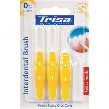 Brosse interdentaire Trisa ISO 0 0.6mm 3 pièces Brosse interdentaire Trisa ISO 0 0.6mm 3 pièces