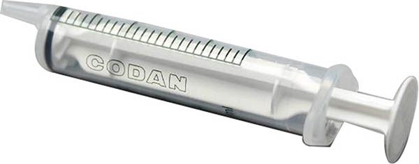 Seringue jetable CODAN 5ml Luer centrée 100 pièces