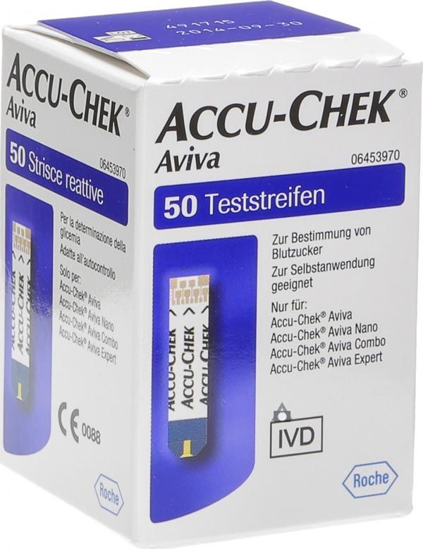 Accu-Chek Aviva bandelettes de test 50 pièces